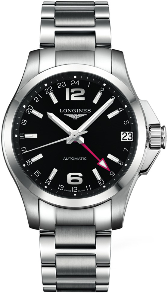 Longines Conquest Self winding Automatic Black Mens Watch L36874566 