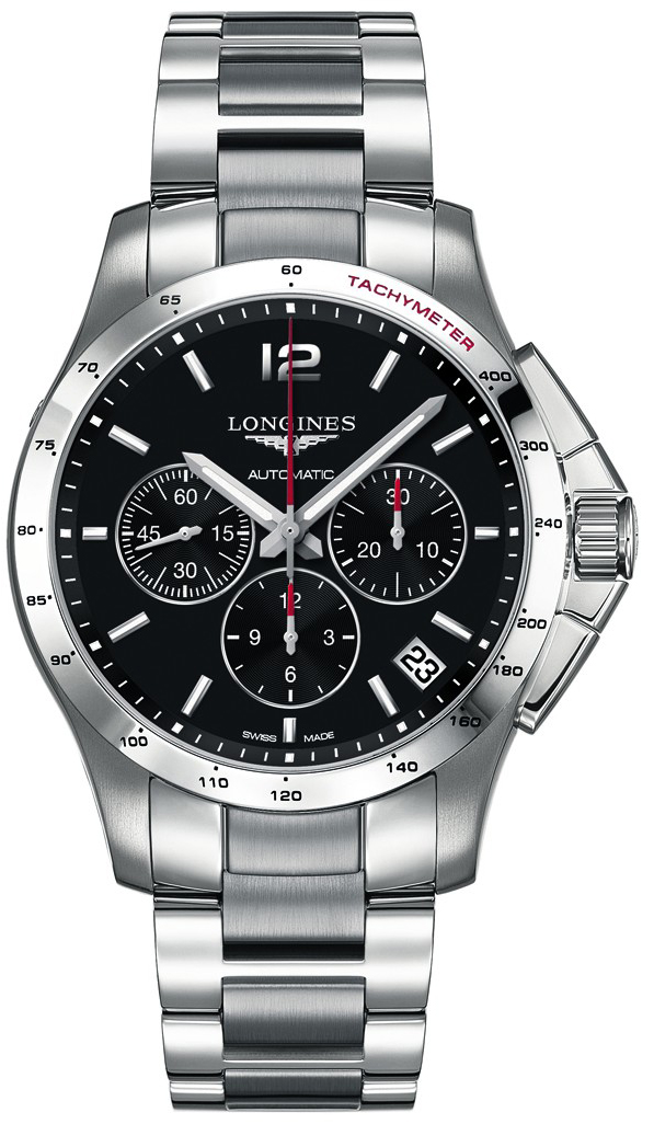 Longines Conquest Black Mens Watch L36974566 