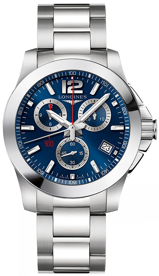 Longines Conquest Battery Operated Quartz Blue Mens Watch L37004966 