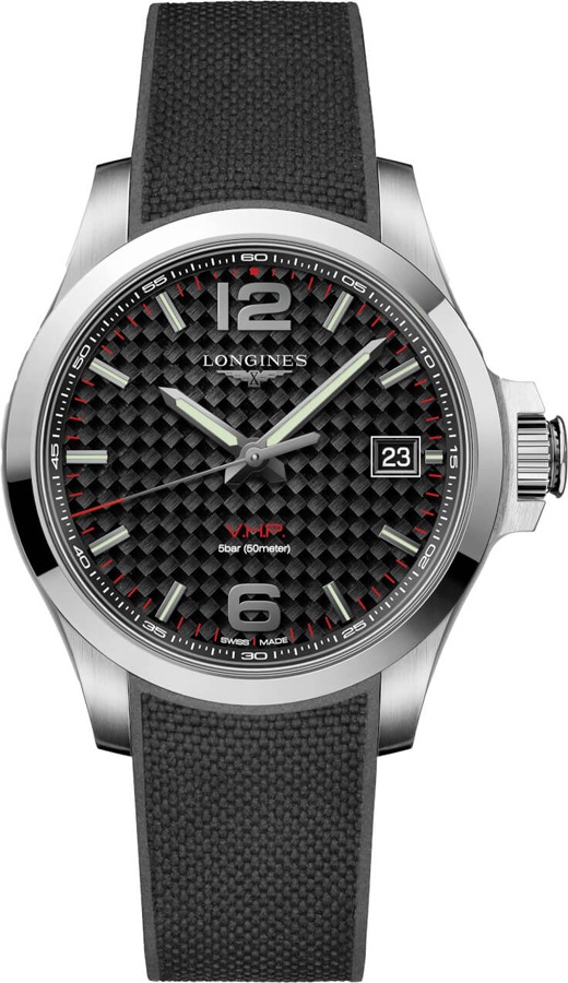 Longines Conquest V.H.P. Battery Operated Quartz Black Mens Watch L37164669 