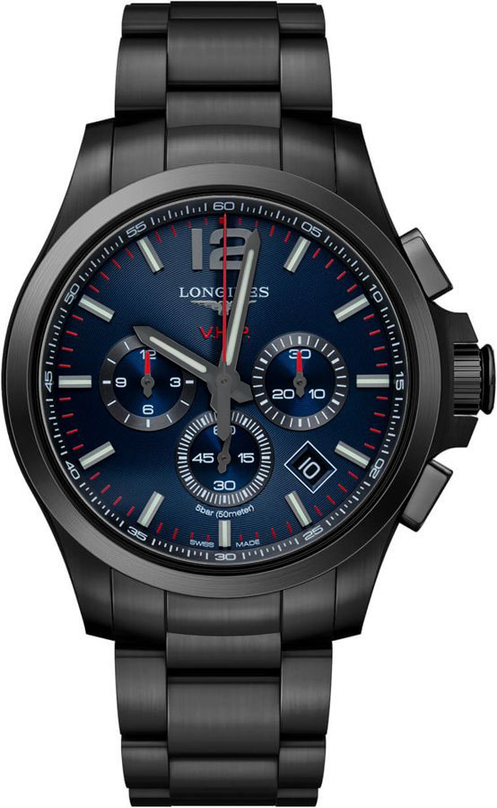 Longines Conquest V.H.P. Battery Operated Quartz Blue Mens Watch L37172966 