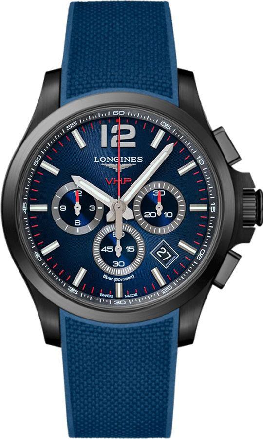 Longines Conquest V.H.P. Battery Operated Quartz Blue Mens Watch L37272969 