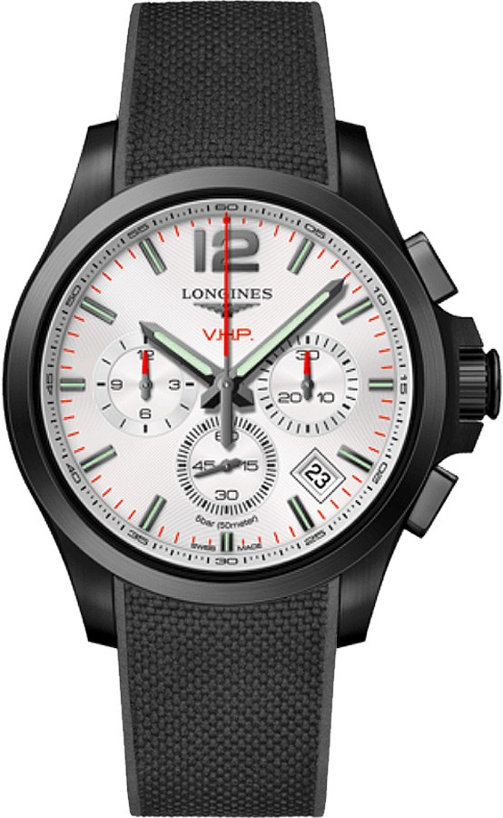 Longines Conquest V.H.P. Battery Operated Quartz Silver Mens Watch L37172769 