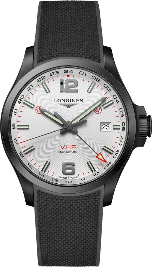 Longines Conquest V.H.P. Battery Operated Quartz Silver Mens Watch L37282769 