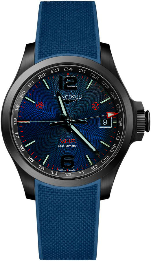 Longines Conquest V.H.P. Battery Operated Quartz Blue Mens Watch L37182969 