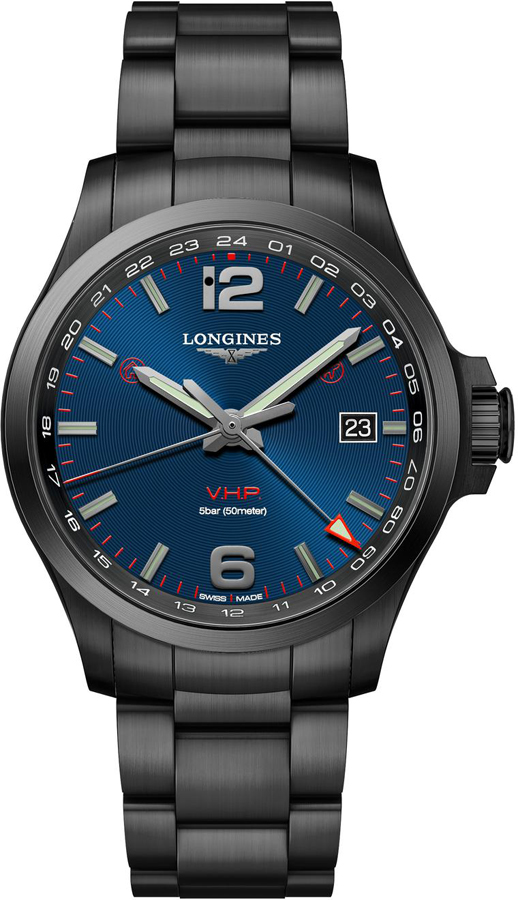 Longines Conquest V.H.P. Battery Operated Quartz Blue Mens Watch L37282966 