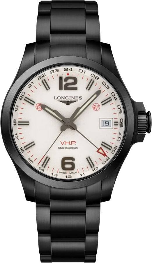 Longines Conquest V.H.P. Battery Operated Quartz Silver Mens Watch L37182766 