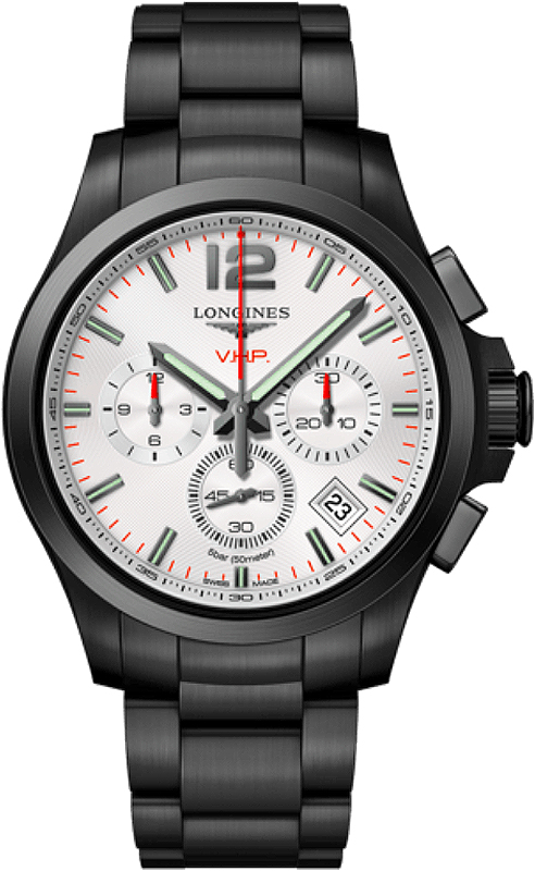 Longines Conquest V.H.P. Battery Operated Quartz Silver Mens Watch L37172766 