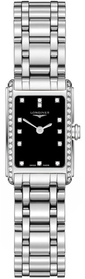 Longines DolceVita Battery Operated Quartz Black Ladies Watch L52580576 