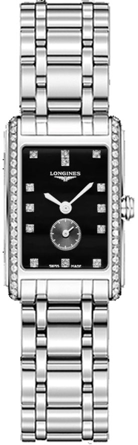 Longines DolceVita Battery Operated Quartz Black Ladies Watch L52550576 