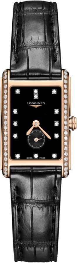 Longines DolceVita Battery Operated Quartz Black Ladies Watch L52559570 