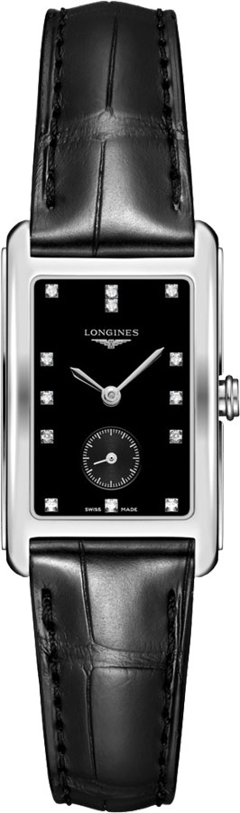 Longines DolceVita Battery Operated Quartz Black Ladies Watch L55124570 