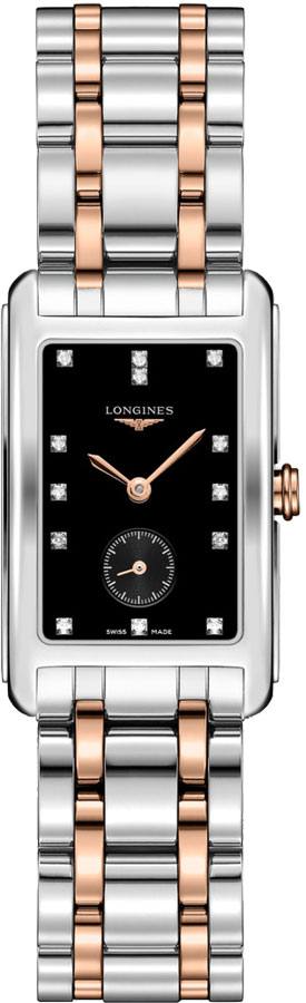 Longines DolceVita Black Diamond Dial Two-tone Women's Watch L5.512.5.57.7 