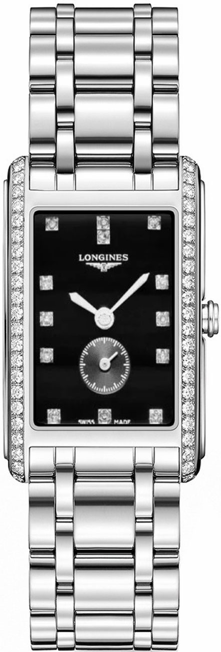 Longines DolceVita Battery Operated Quartz Black Mens Watch L57550576 