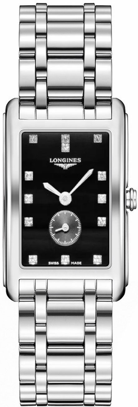 Longines DolceVita Battery Operated Quartz Black Mens Watch L57554576 