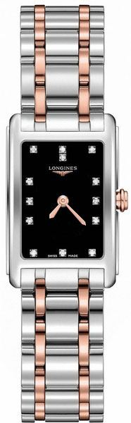 Longines DolceVita Battery Operated Quartz Black Ladies Watch L52585577 