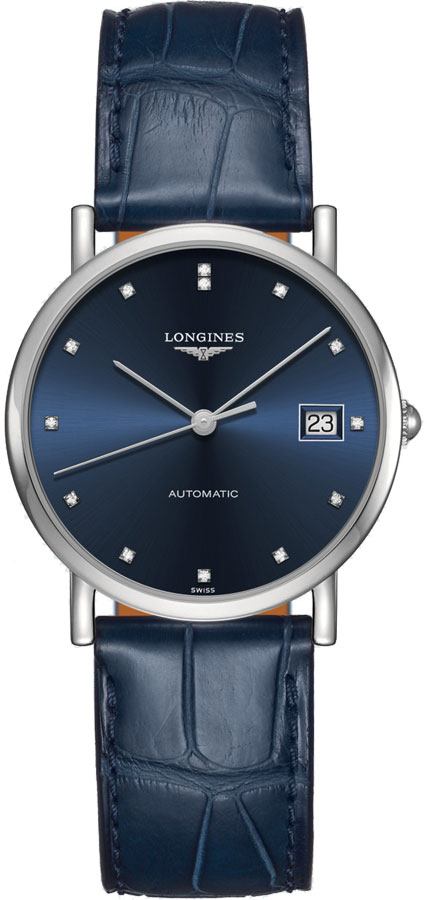 Longines Elegant Collection Self winding Automatic Blue Ladies Watch L48094972 