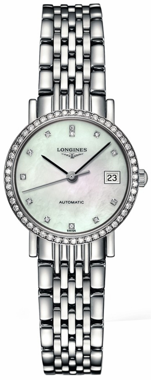 Longines Elegant Collection Self winding Automatic White Ladies Watch L43090876 