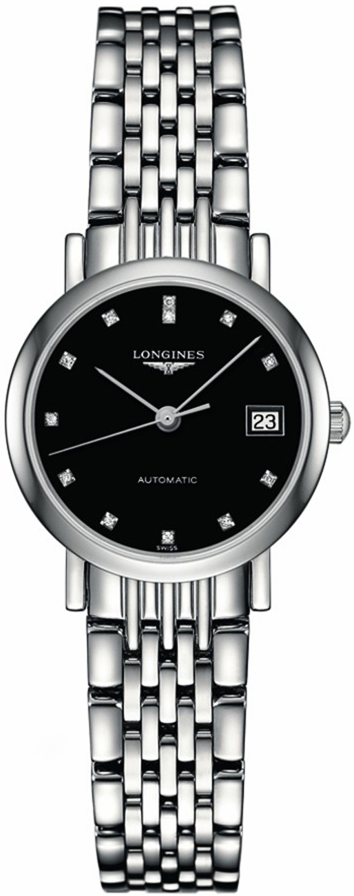 Longines Elegant Collection Self winding Automatic Black Ladies Watch L43094576 