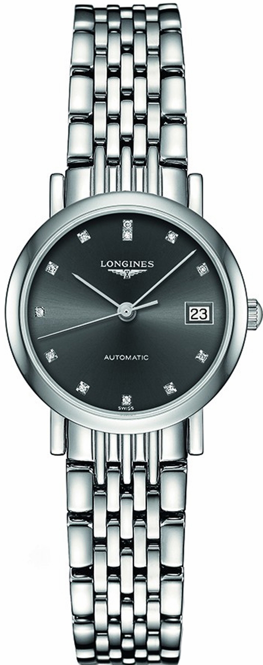 Longines Elegant Collection Self winding Automatic Grey Ladies Watch L43094786 