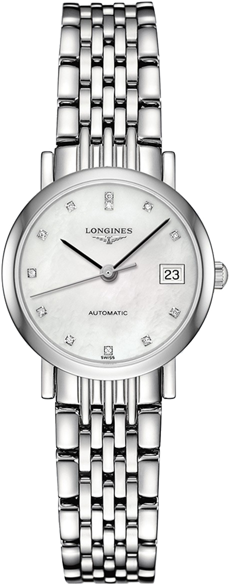 Longines Elegant Collection Steel Diamonds Women's Watch L4.309.4.87.6 