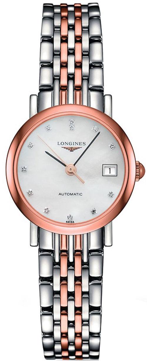 Longines Elegant Collection Self winding Automatic White Ladies Watch L43095877 
