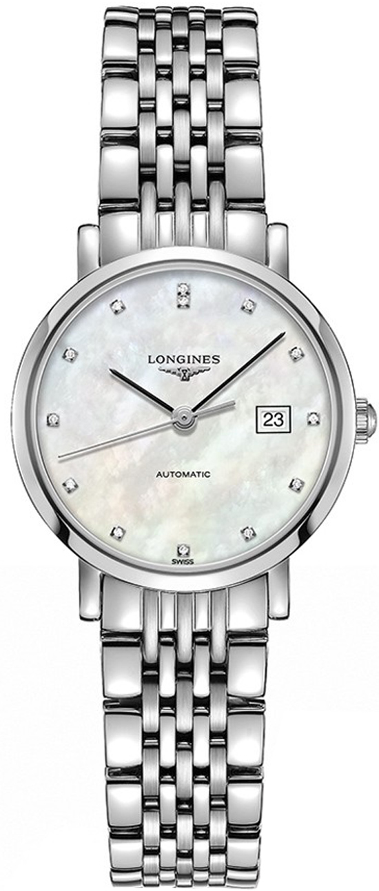 Longines Elegant Collection Self winding Automatic White Ladies Watch L43104876 