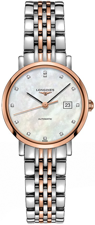 Longines Elegant Collection Self winding Automatic White Ladies Watch L43105877 