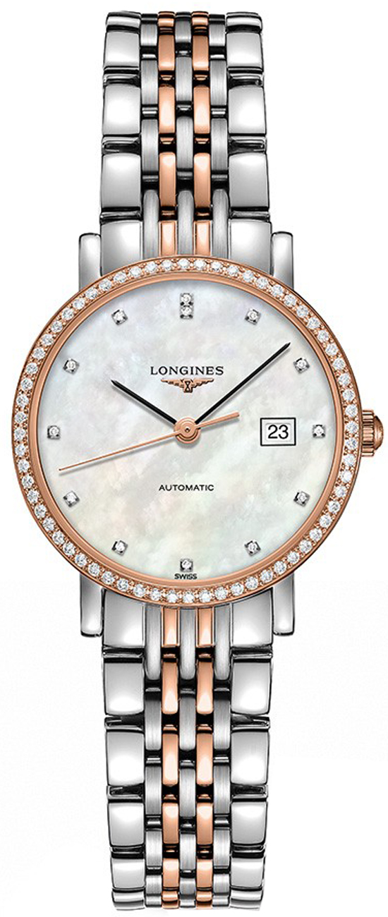 Longines Elegant Collection Self winding Automatic White Ladies Watch L43105887 