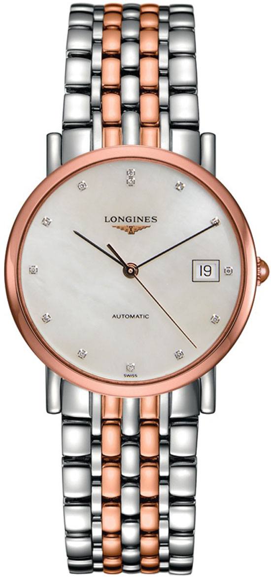 Longines Elegant Collection Self winding Automatic White Ladies Watch L48095877 