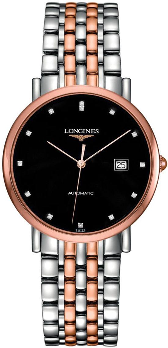 Longines Elegant Collection Self winding Automatic Black Ladies Watch L48105577 