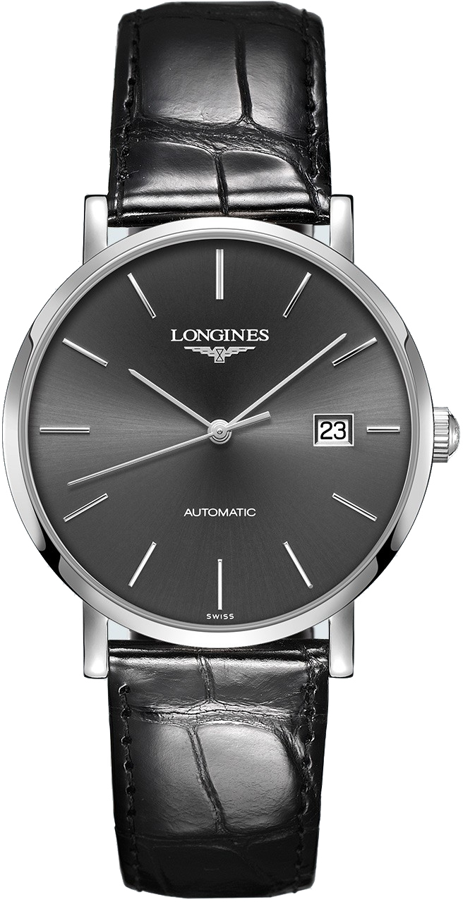 Longines Elegant Collection Self winding Automatic Grey Watch L49104722 