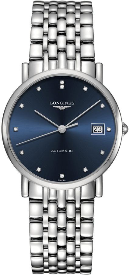 Longines Elegant Collection Self winding Automatic Blue Ladies Watch L48094976 