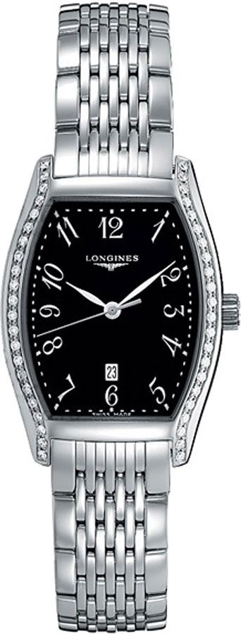 Longines Evidenza Battery Operated Quartz Black Ladies Watch L21550536 