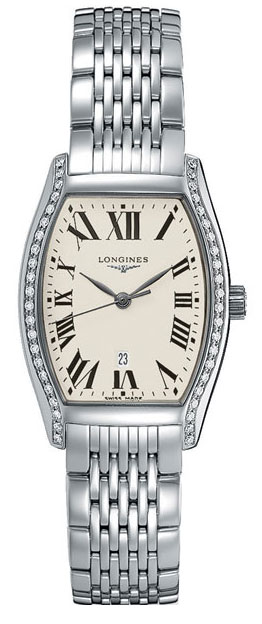 Longines Evidenza Battery Operated Quartz White Ladies Watch L21550716 