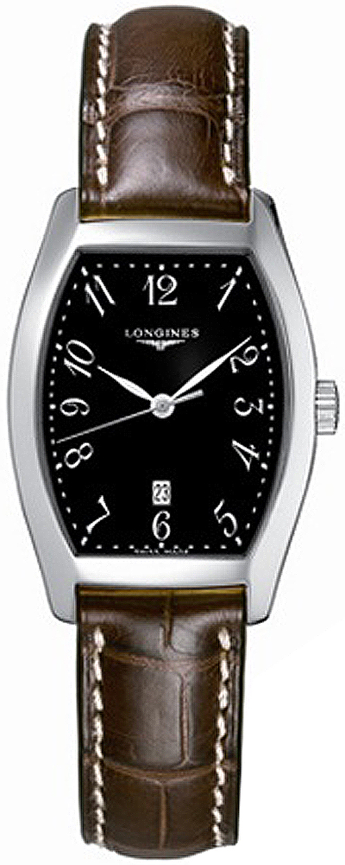 Longines Evidenza Battery Operated Quartz Black Ladies Watch L21554535 