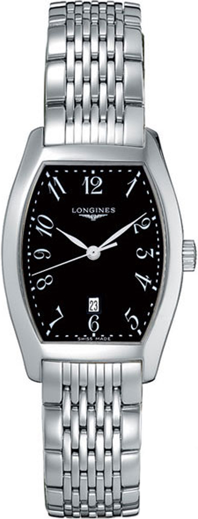 Longines Evidenza Battery Operated Quartz Black Ladies Watch L21554536 