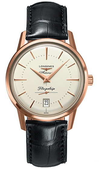 Longines Heritage Collection Self winding Automatic Ivory Mens Watch L47958782 