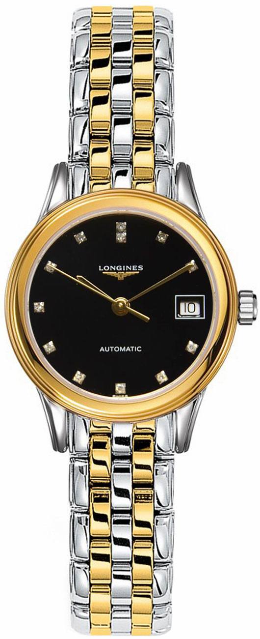Longines Flagship Self winding Automatic Black Ladies Watch L42743577 