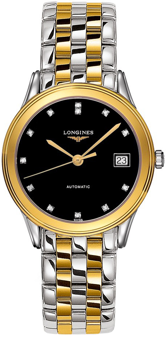 Longines Flagship Self winding Automatic Black Mens Watch L47743577 