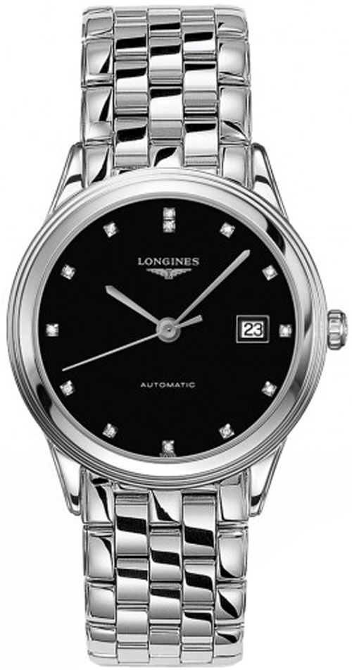 Longines Flagship Self winding Automatic Black Mens Watch L48744576 