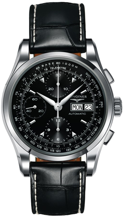 Longines Heritage Collection Black Mens Watch L27474524 