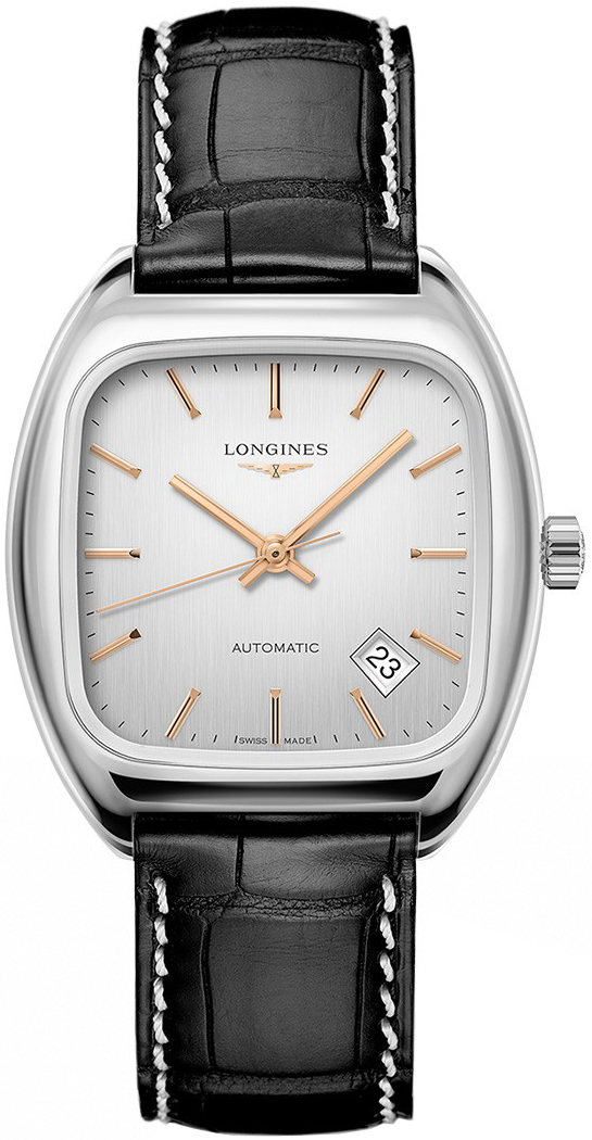 Longines Heritage Collection Self winding Automatic Silver Mens Watch L23104720 