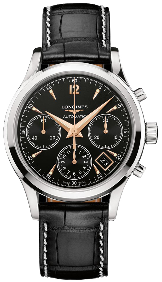 Longines Heritage Collection Black Mens Watch L27504560 