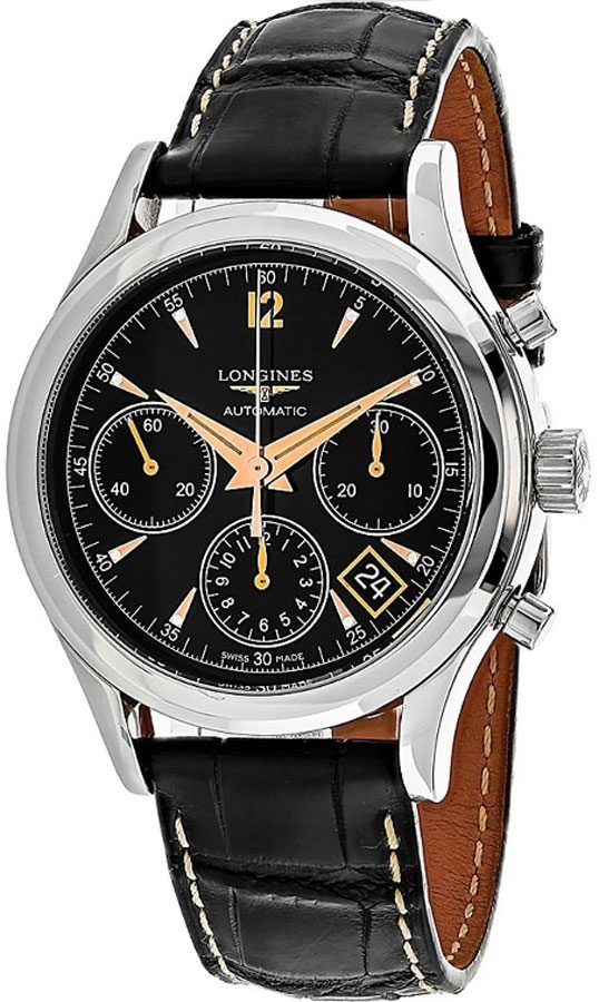 Longines Heritage Collection Self winding Automatic Black Mens Watch L27504960 