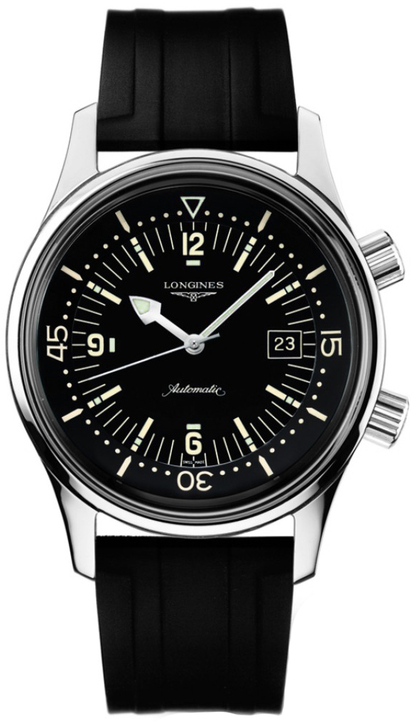 Longines Heritage Collection Self winding Automatic Black Mens Watch L36744509 