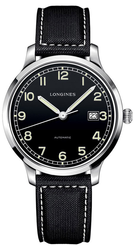 Longines Heritage Collection Black Mens Watch L27884530 