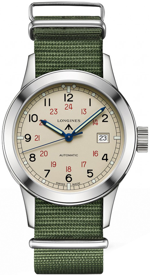 Longines Heritage Collection Self winding Automatic Silver Mens Watch L28324735 