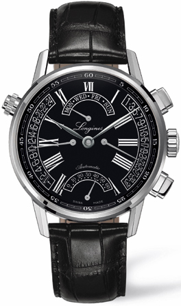 Longines Heritage Collection Black Mens Watch L47974512 