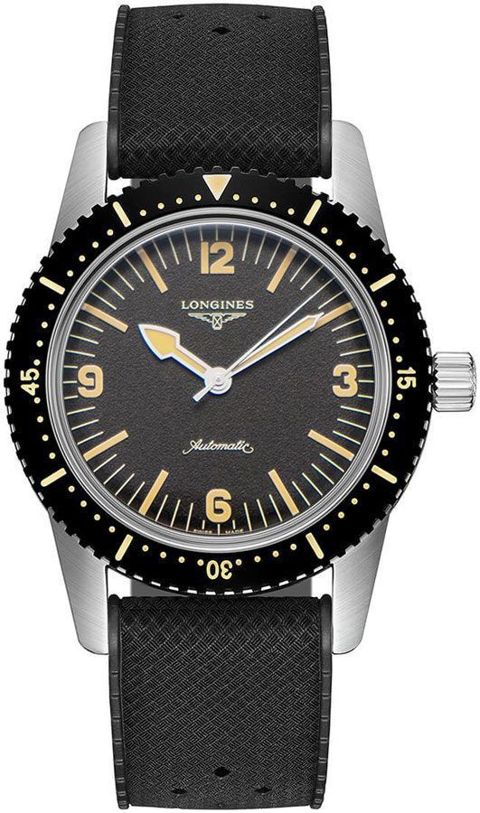 Longines Heritage Collection Self winding Automatic Black Mens Watch L28224569 